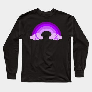 Ibd Awareness Purple Rainbow Long Sleeve T-Shirt